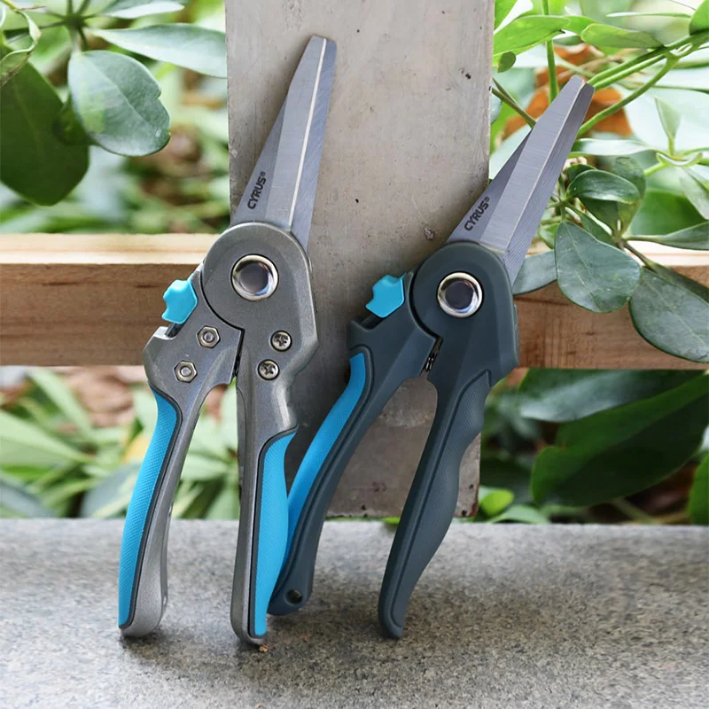 Professional Lock And Spring Design  Stainless Steel Gardening Straight Blade Pruner Shears