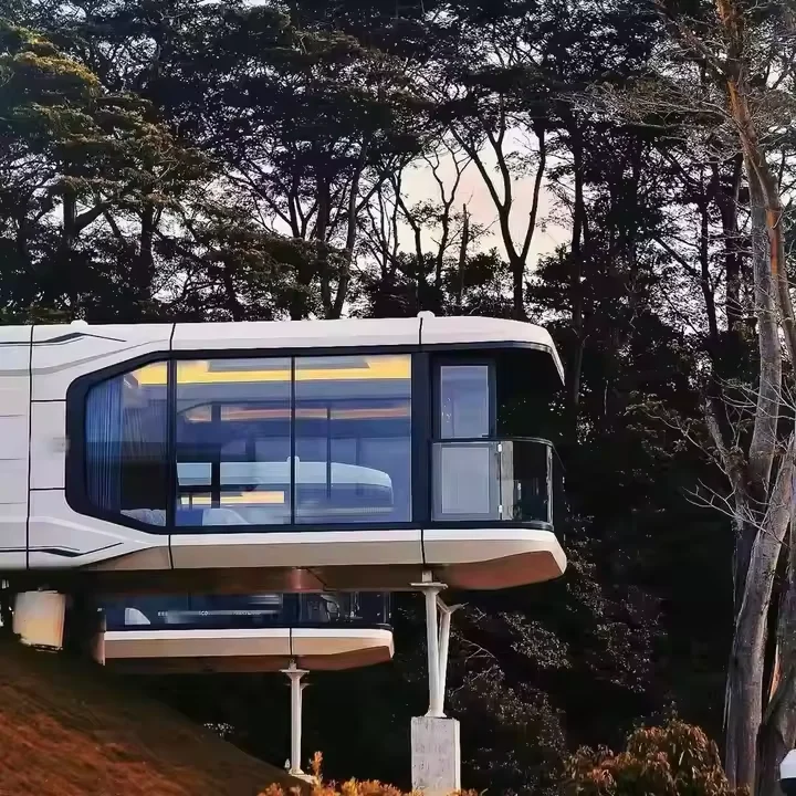 Ready Made Prefab House Modern Design Houses Garden Pod Living Capsule House Detachable Apple Cabin