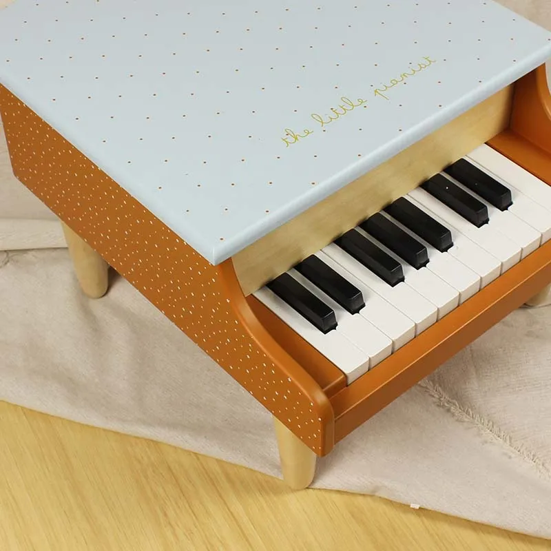 KIU Wooden Music Toys Piano Toy Musical Instrument Toys Mini Piano