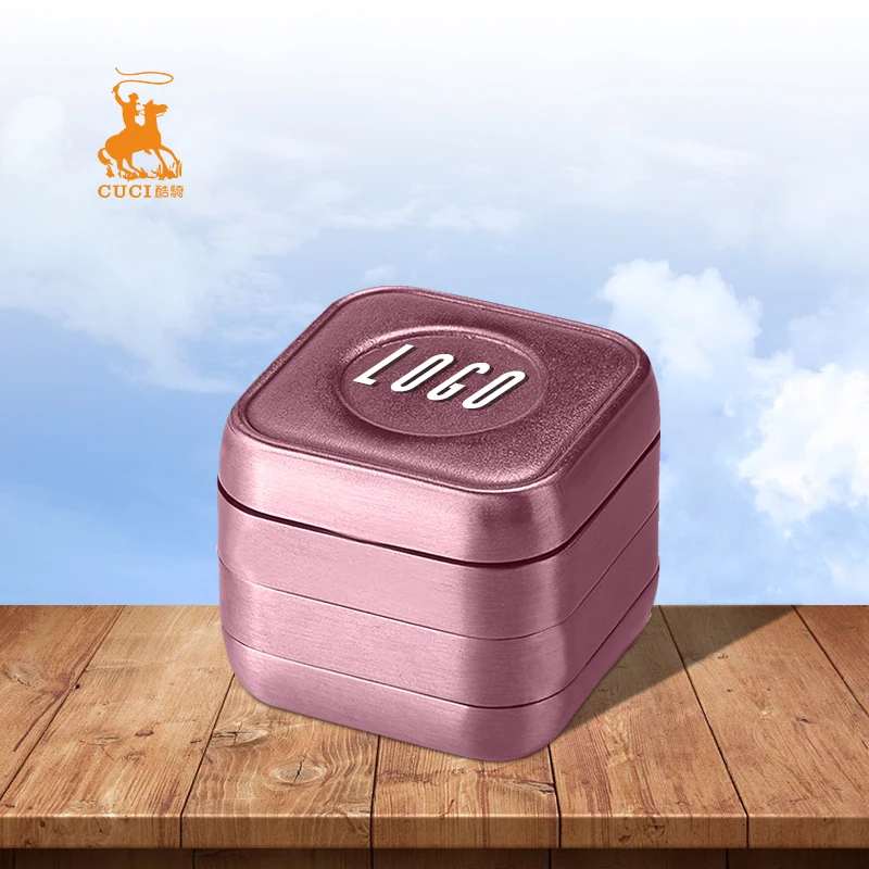 Smoking accessories herb manual crusher metal grinder brand zinc magnetic customized