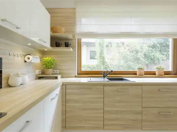 Wholesale Custom Melamine PVC High Quality Simple Modern Design Kitchen Cabinet Sets