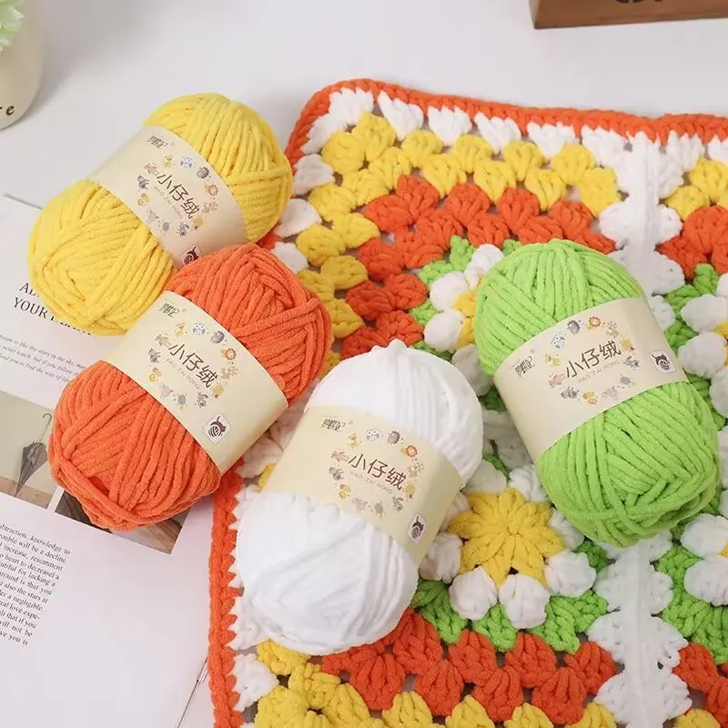 Yarncrafts Chunky Polyester Hand Knitting Crochet Baby Chenille Blankets Scarves Dolls Yarn
