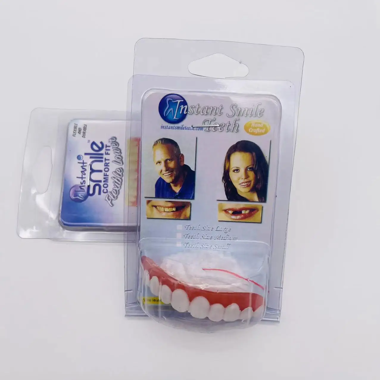 The 4 generation Silicone decorative denture paste for men and women with decorative braces for silicone teeth snapon smile