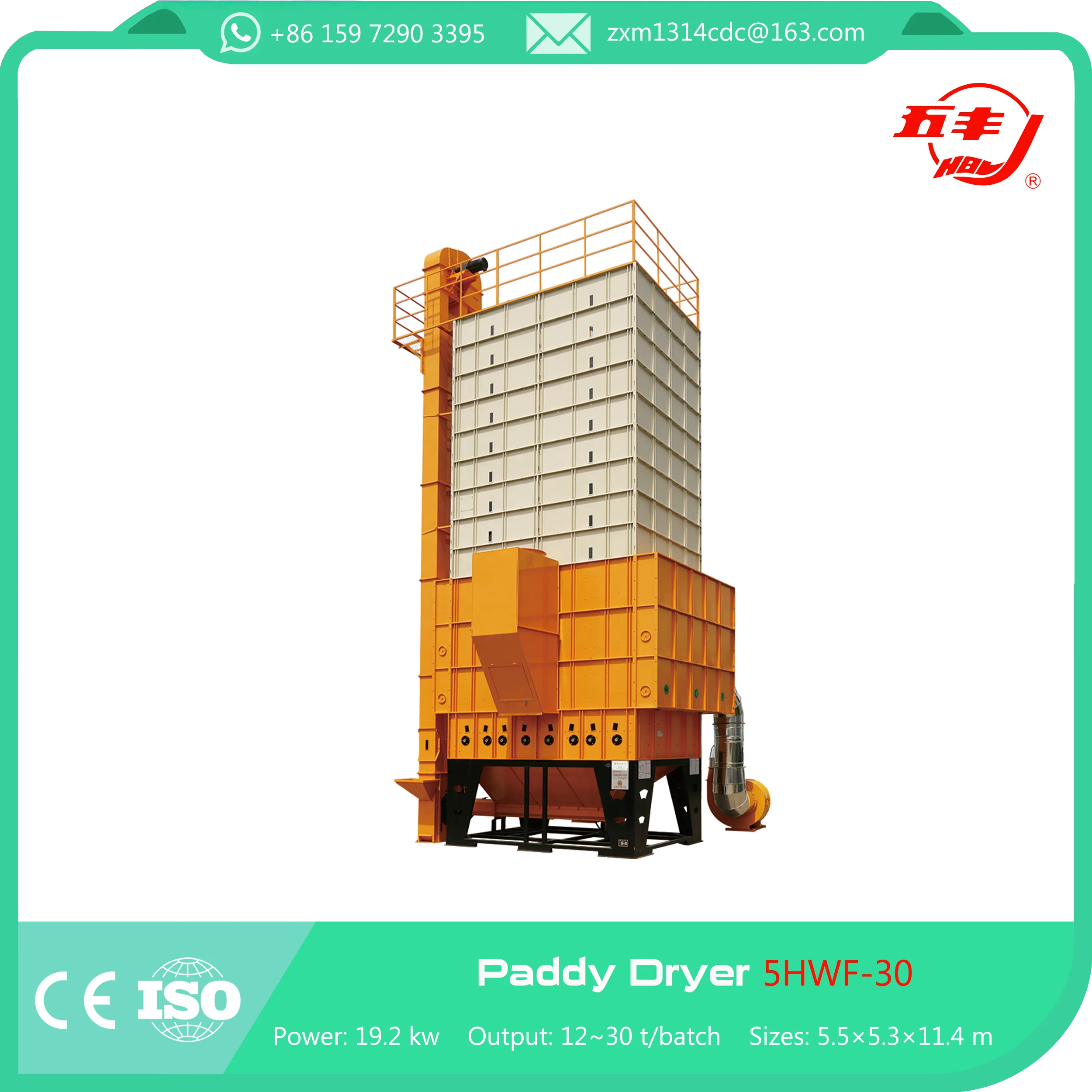 Low Temperature Circulating Rice Paddy Grain Corn Maize/paddy Dryer