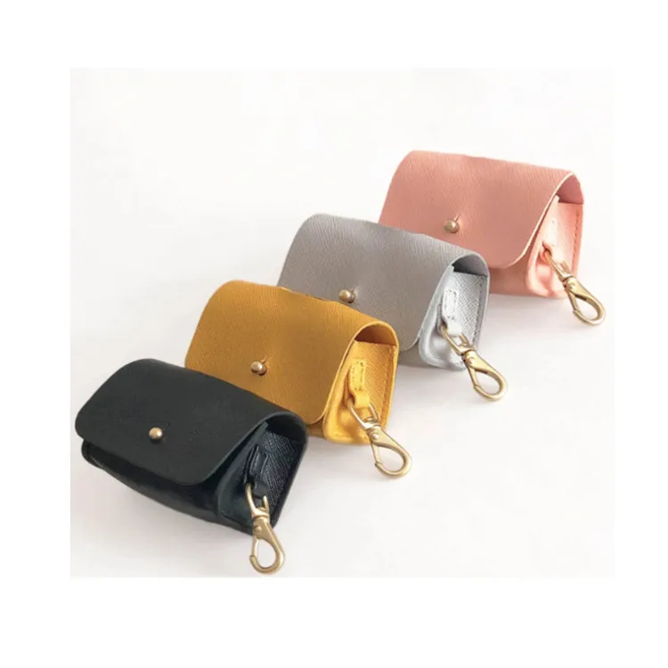 Custom Leather Poop Bag Holder with One Free Roll of Poop Bag Dog Poop Bag Dispenser for Leash