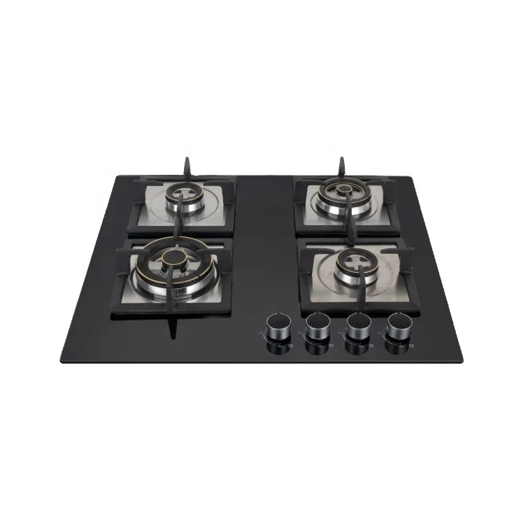 cast iron gas stove gas cooker 4 burner brass burner  gas hob