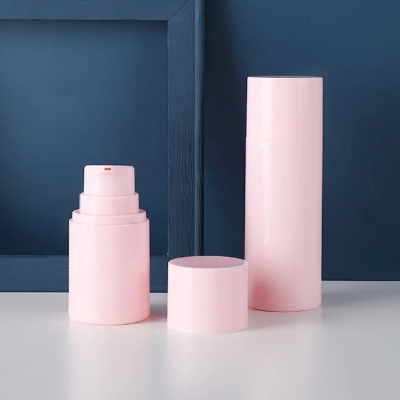 Airless Pump Bottle Pink PCR PP 150ml 200ml 250ml Skin Care Packaging Cosmetic Packaging Wholesale Cosmetics Screen Printing OEM