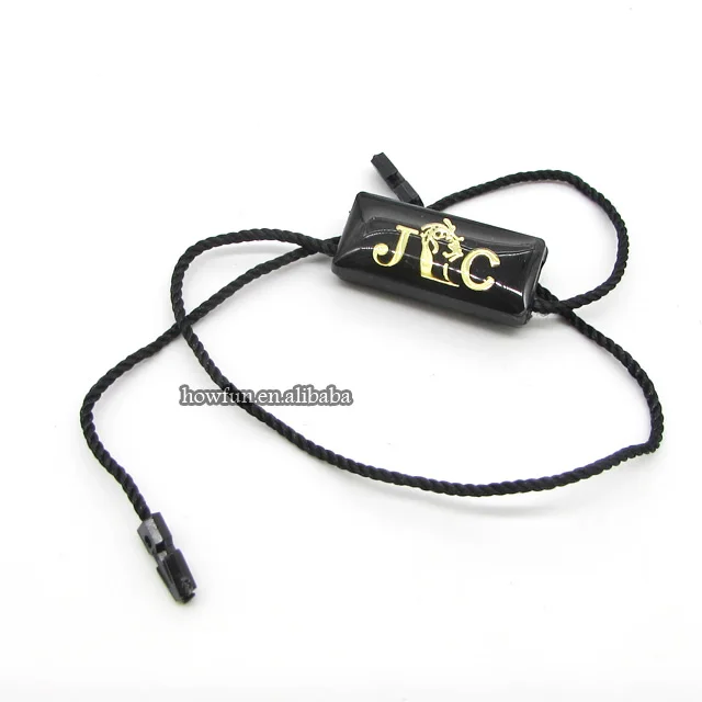 custom logo tag cord security seal Hang Tag String plastic seal tag