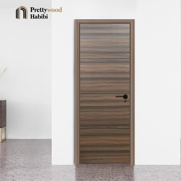 Warehouse In Stock Interior Door Flush Design Modern Residential Interior Room Door Internal Door For Houses