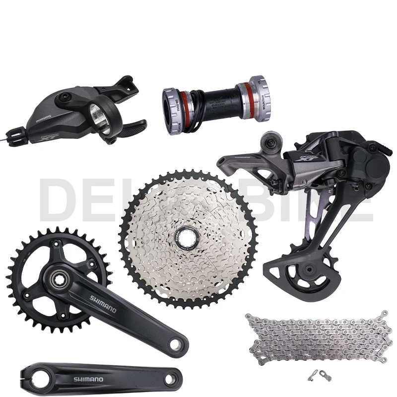 SHIMANO DEORE XT M8100 12 Speed Groupset with Shifter Rear Derailleur CRANKSET and Cassette Sprocket 50T/52T CN-M6100 Chain