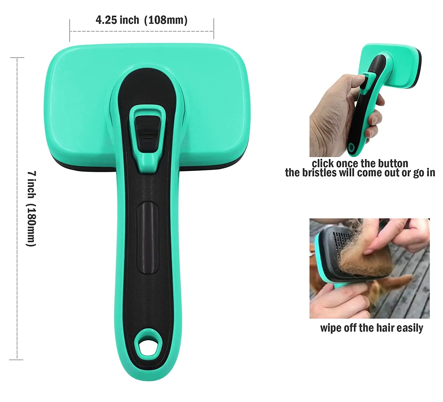 Hot Selling Wholesale Cat Hair Remover Brush Massage Brush Dog Grooming Brush Kit