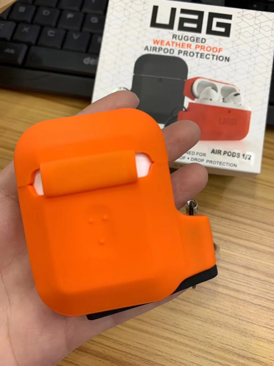 Сверхпрочный армированный защитный чехол для airpods pro в розничной упаковке Airpods 1/2