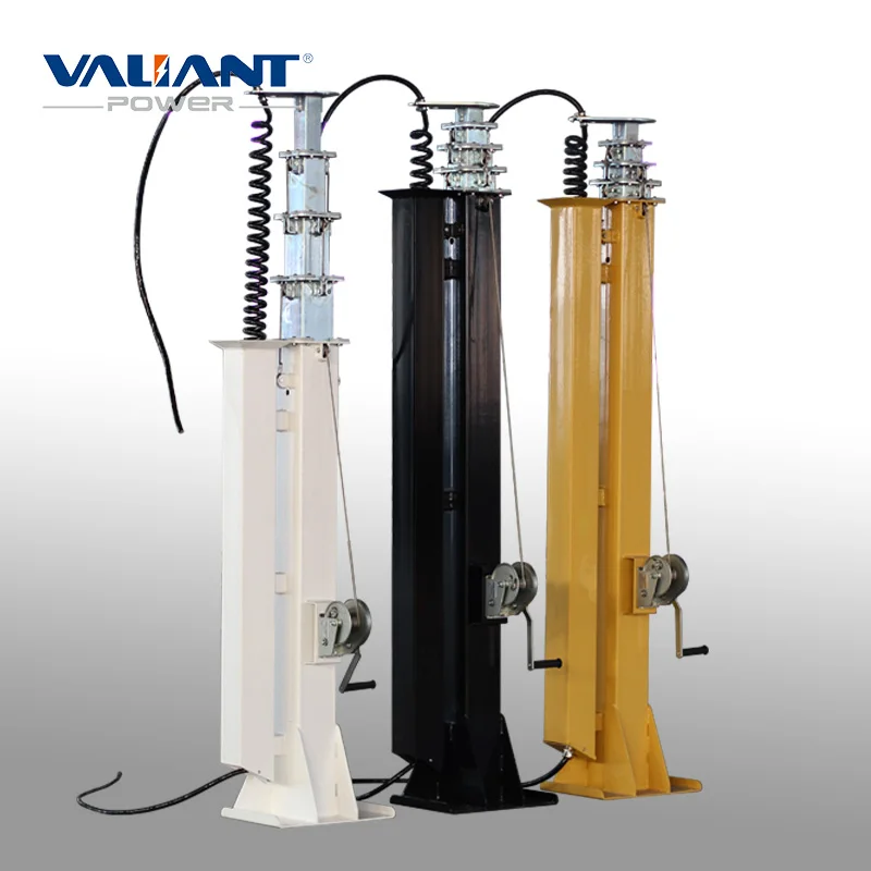 4-9M  Multi-functional telescopic mast street lighting