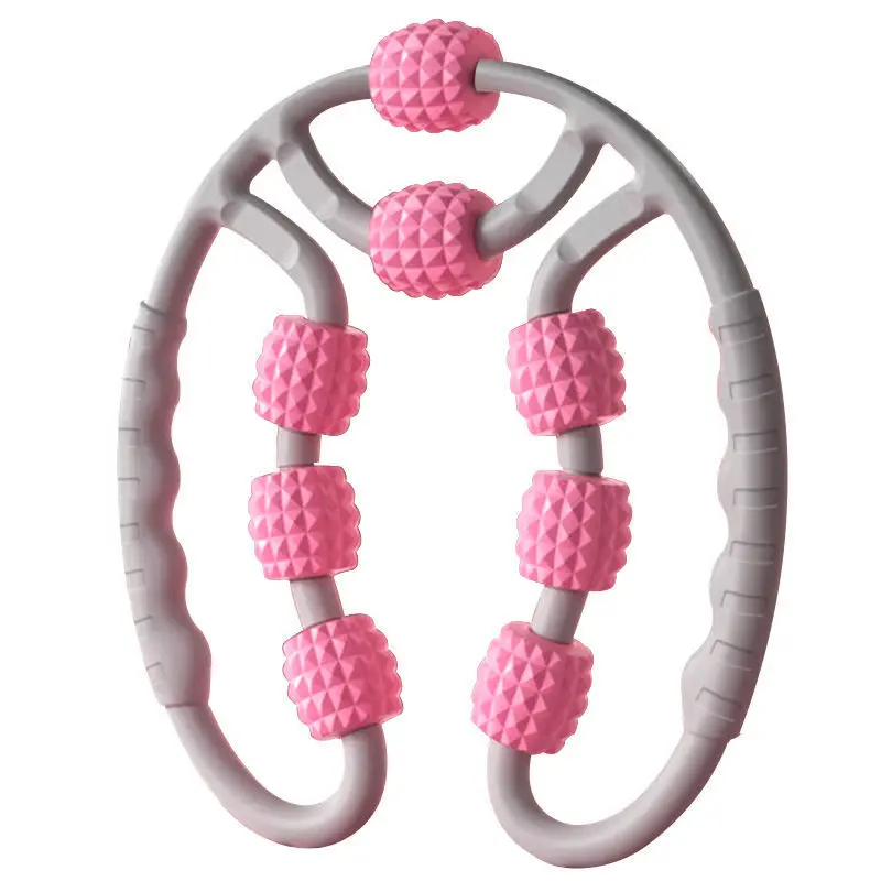 Full leg cellulite massage roller, 8 wheels leg arm massager for muscle pain relief, 3D buffer surface fitness massage roller