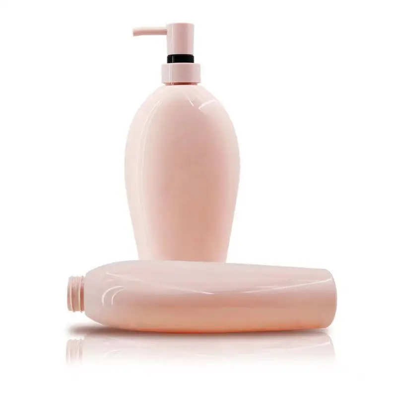 Spot 500ml little black dress pink oval shower gel shampoo flat bottle PET conditioner body lotion lotion bottle