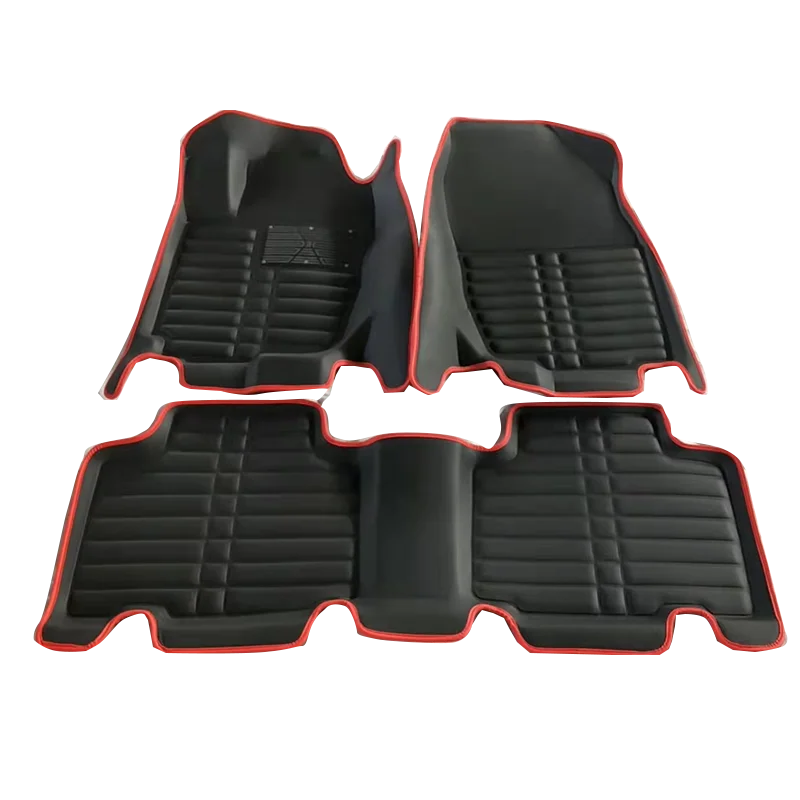 Car Floor Mats Liner Front & Rear carpet Mat Top Grade Hot Sales Auto Accessory Decorative Universal PVC Plush Car Floor Mat