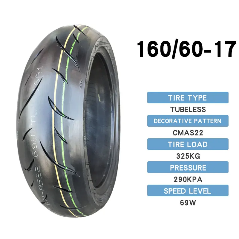 
160/60-17 CM509 TUBELESS Semi hot melt cheap motorcycle tire OWN FACTORY motorcycle tire 