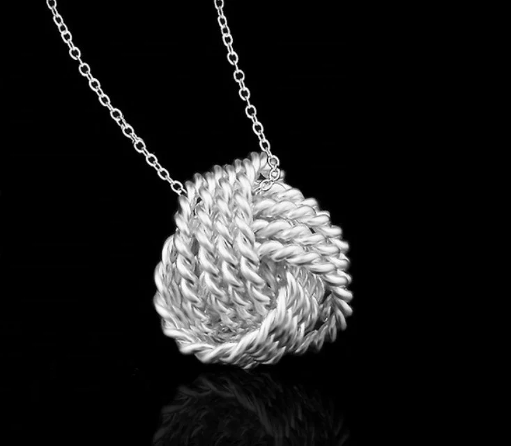 
Модный дизайн, кулон в виде теннисного мяча из серебра 925 пробы 