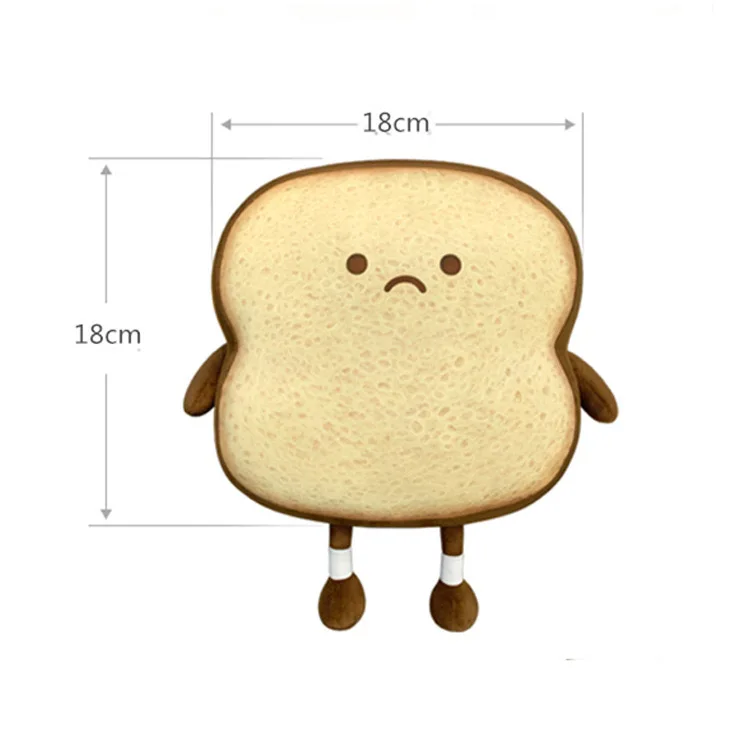 Hot Selling Ins Bread Shape Plush Doll Toast Sliced Bread Plush Pillow cartoon plush toy