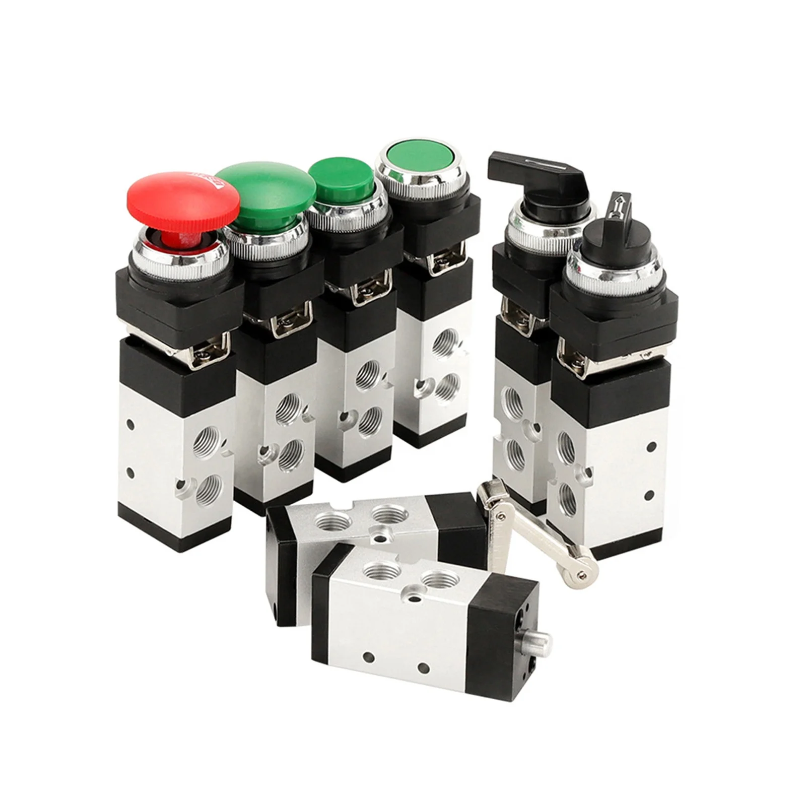 Cheap Price JM Series 3/2 Way Push Button Jm Series 1/4 Port Size air Pneumatic Mechanical Valve