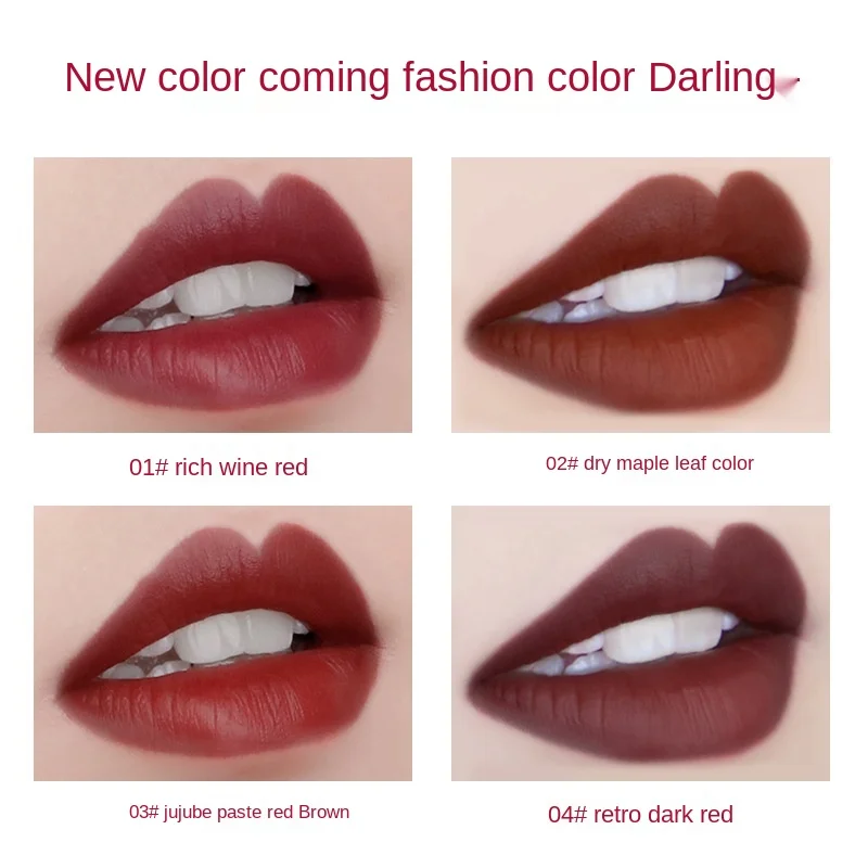 Star shining lipstick velvet moisturizing milk tea color Girl lipstick factory direct supply
