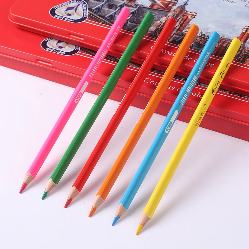 Giorgione DIY Painting 120 Colors 3.8mm Lead Core Color Pencil Iron Box Oil Based Colored Pencils Set For Artist Drawing