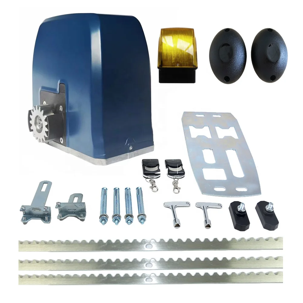 800KG 24V DC Sliding Gate Motor Kit Sliding Door Motor Automatic Electric Door With Remote Kit