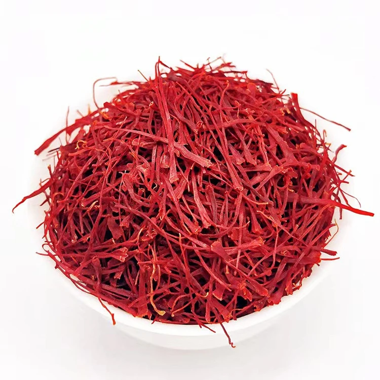 High Quality Bulk Pure Negin Saffron Raw Processed Dried Saffron in Piece Form Safflower Type Flavor Tea