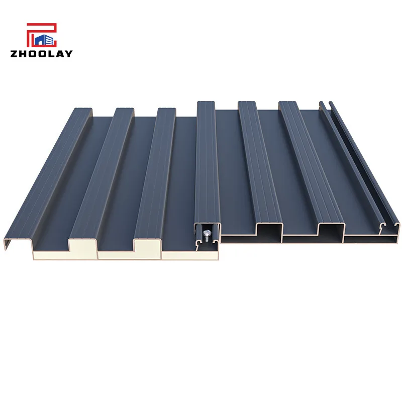 Aluminum Alloy Great Wall Outdoor Concave Convex Plate Buckle Strip Decorative Panel Aluminum Grille Door Head Square Through