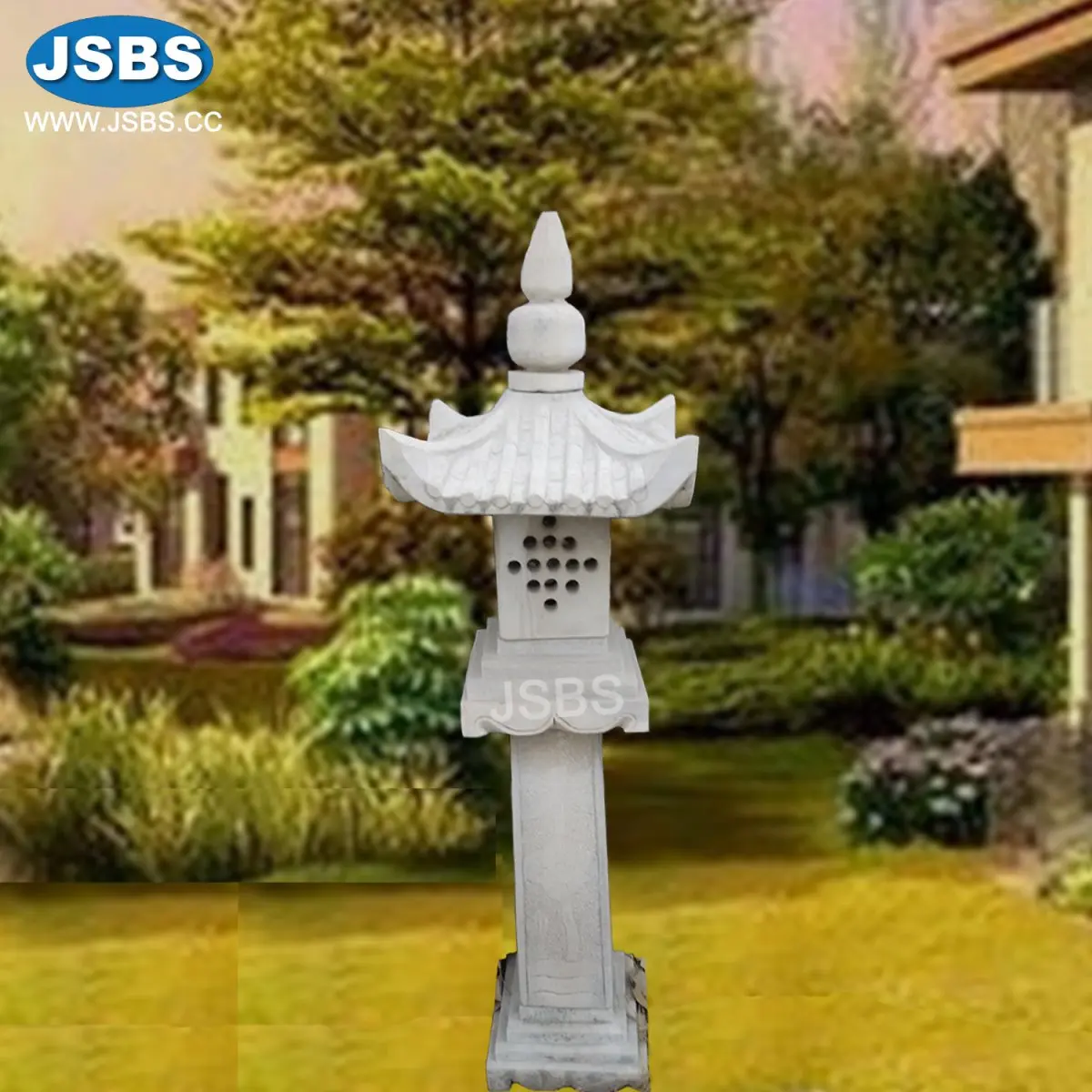 Retro Decorative Japanese Carved Granite Garden Lanterns Stone pagoda