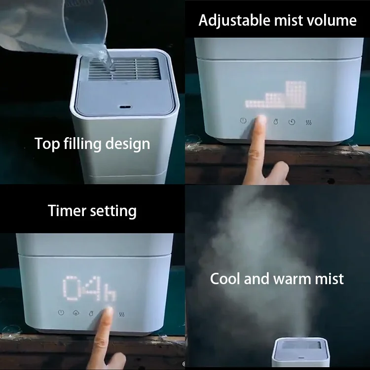  2021 New Arrival 5L Big Capacity House Home Appliance Room Electric Cool And Warm Mist air Humidifier with