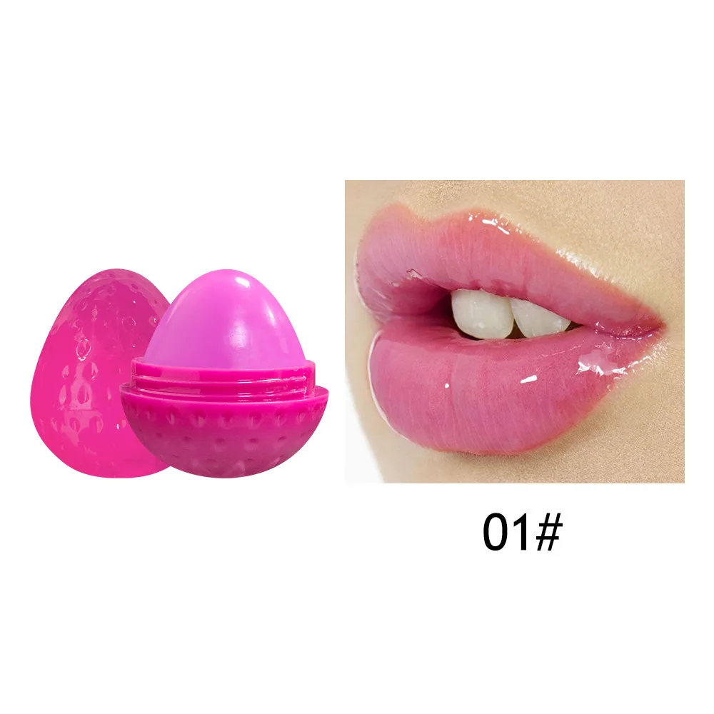 High quality European and American Moisturizing Strawberry Lip Balm Fruit lipstick