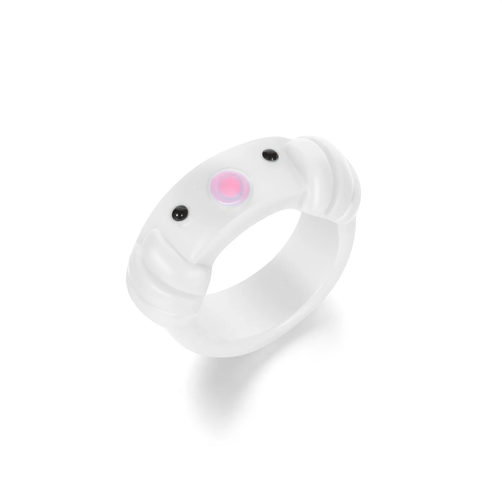 Color Acrylic Frog Octopus Ring Cross-border New Cartoon Ring For Girls