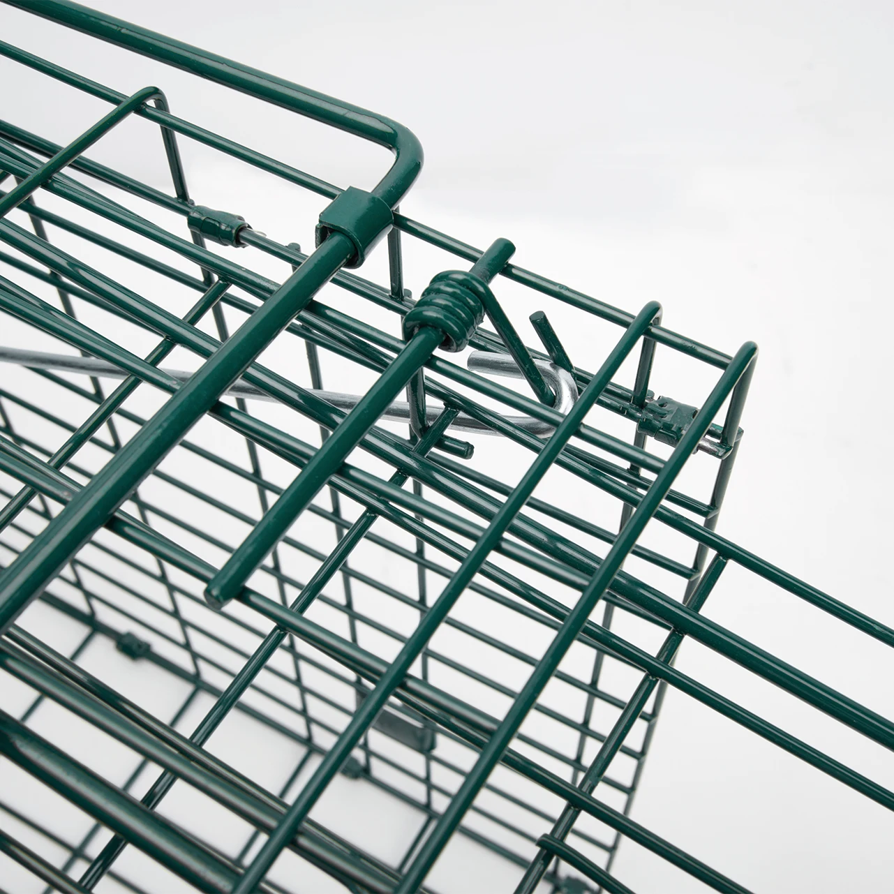 Складная гуманная ловушка для кошек, сверхпрочная железная квадратная отпугиватель животных, клетка для кошек