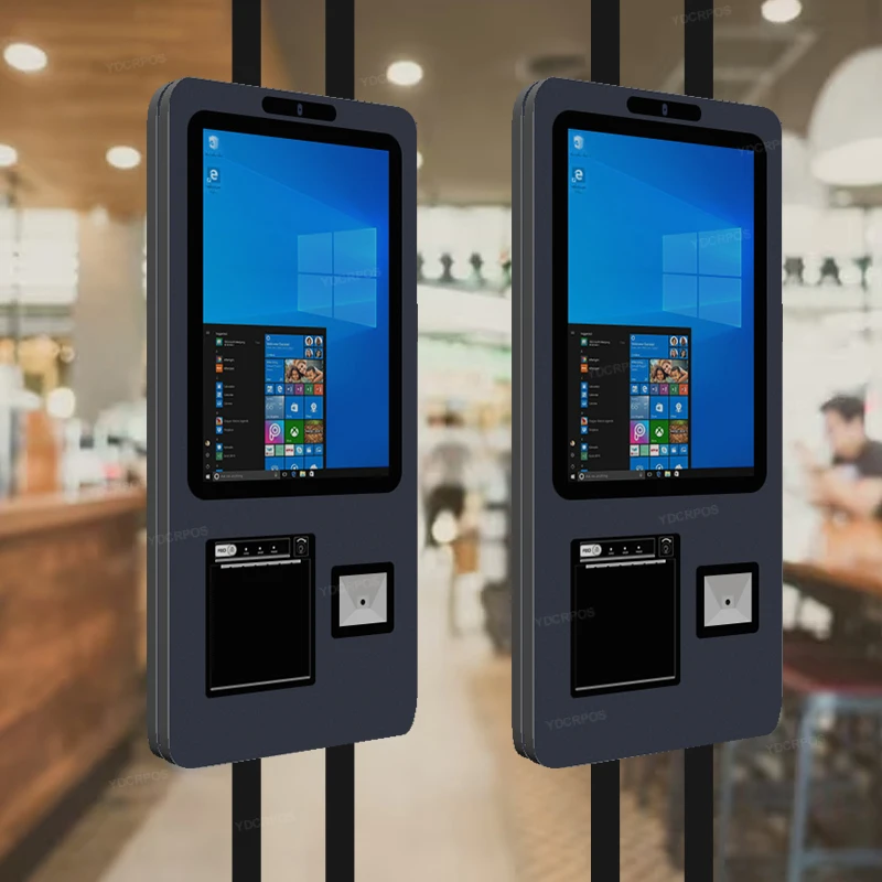 Cheap 15.6 Inch Capacitive Touch Screen All In One Pc Kiosk With Barcode Scanner,Thermal Printer
