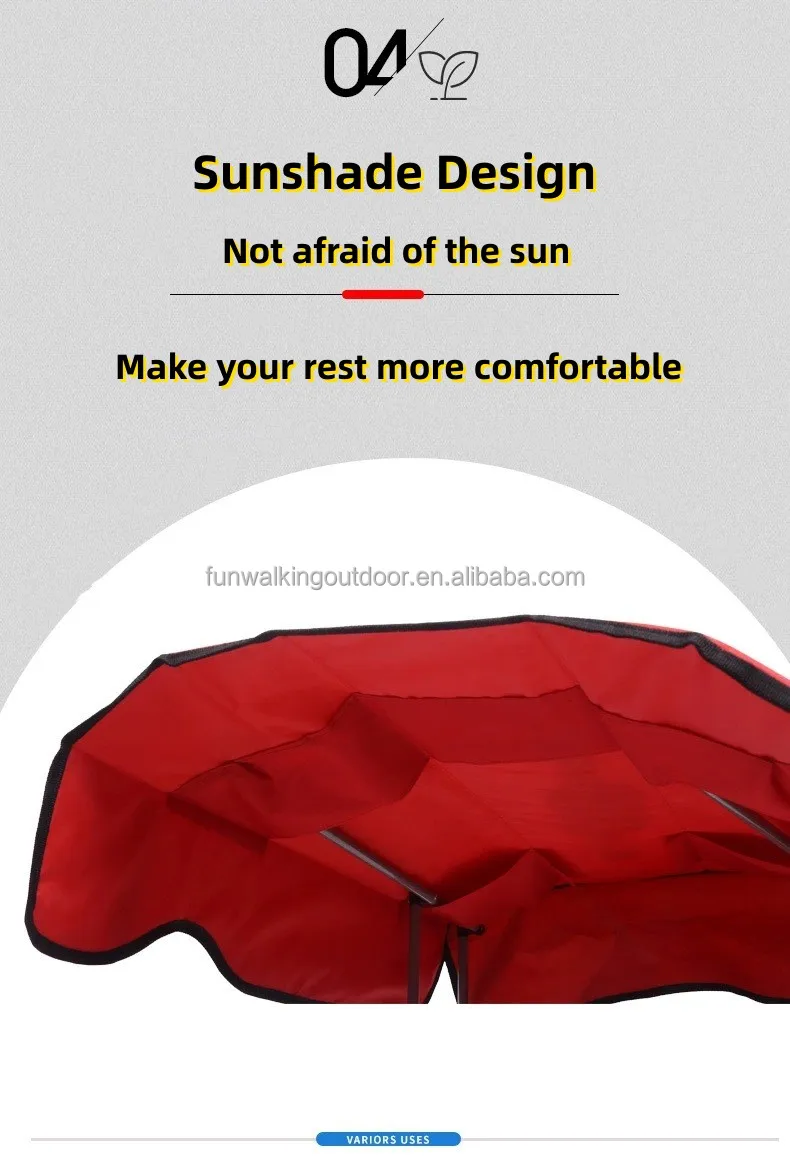 Custom Design Logo Printed Outdoor Sea Beach Sunshade Chair Portable Lazy Chair Fishing Hiking Folding Foldable Camping Chair