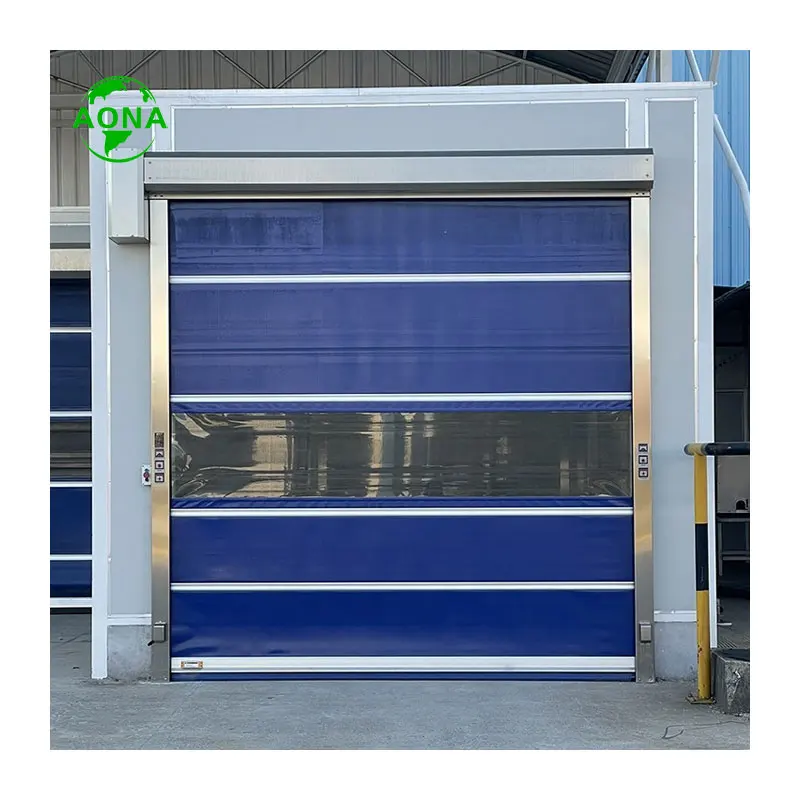 Factory Customization Self Repairing Wholesale Food Roll Up Insulated Shutter Cold Storage Fast Pvc High Speed Door