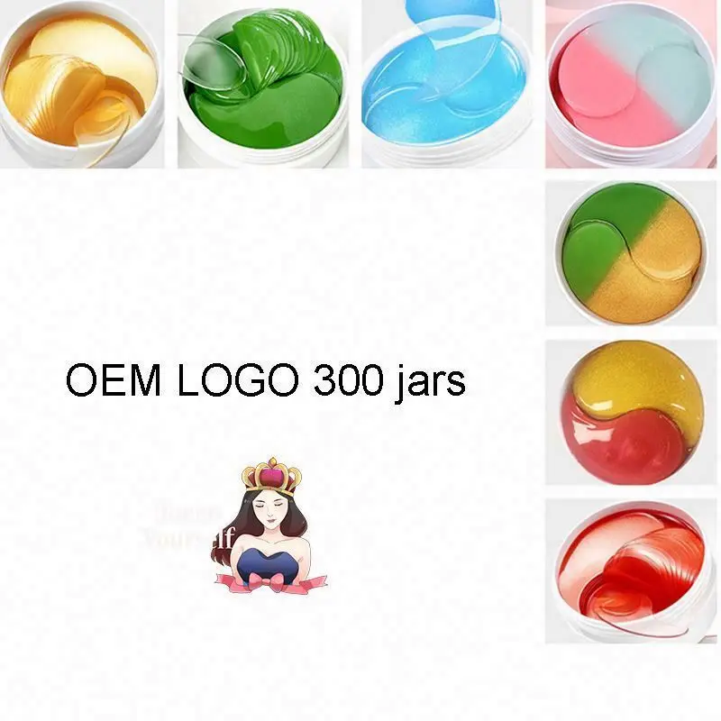 Gold Collagen Gel Treatment Dry Eyes Anti Wrinkle mask for Reduce Under Eye Bags 3d microcurrent roller face lifting massager