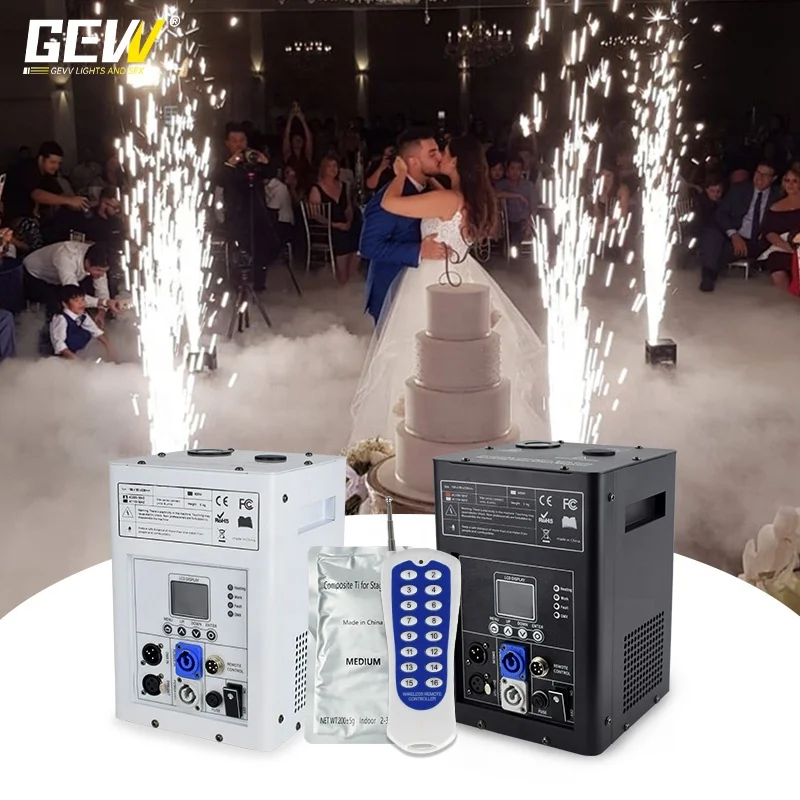 Свадьба в Гуанчжоу Электрический холодный фонтан огни Pyro Spark 3m пламенная машина Pro