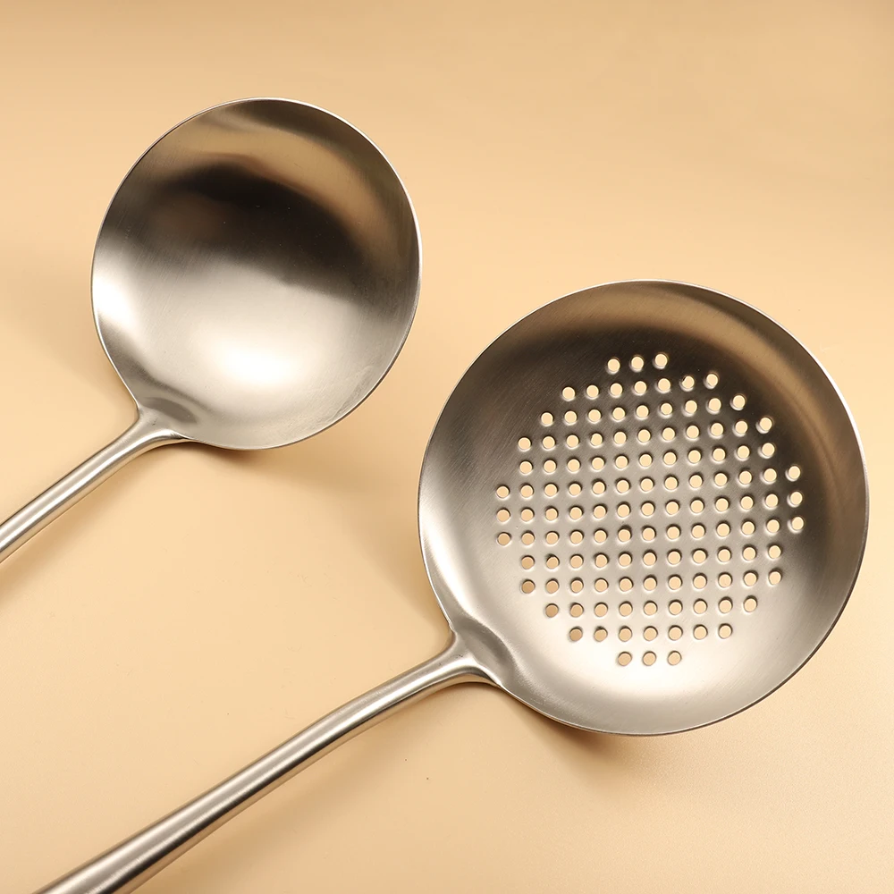 New Arrivals Home And Kitchen Accessories Kitchenware Wood Handle Skimmer Spoon Cooking Utensils Sets