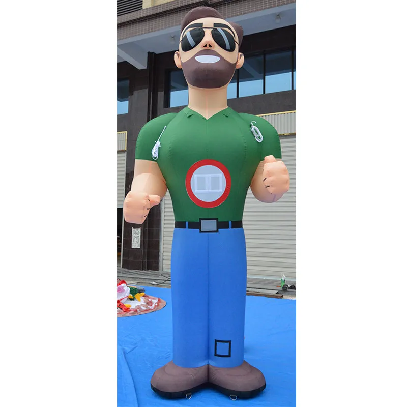 12 Feet High Inflatable Muscle Men Balloon, Holland Dolls for advertising