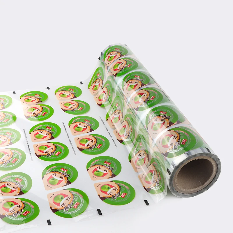 easy peal plastic cup film for jelly  peel off sealing film jelly stick ice pops packaging film roll