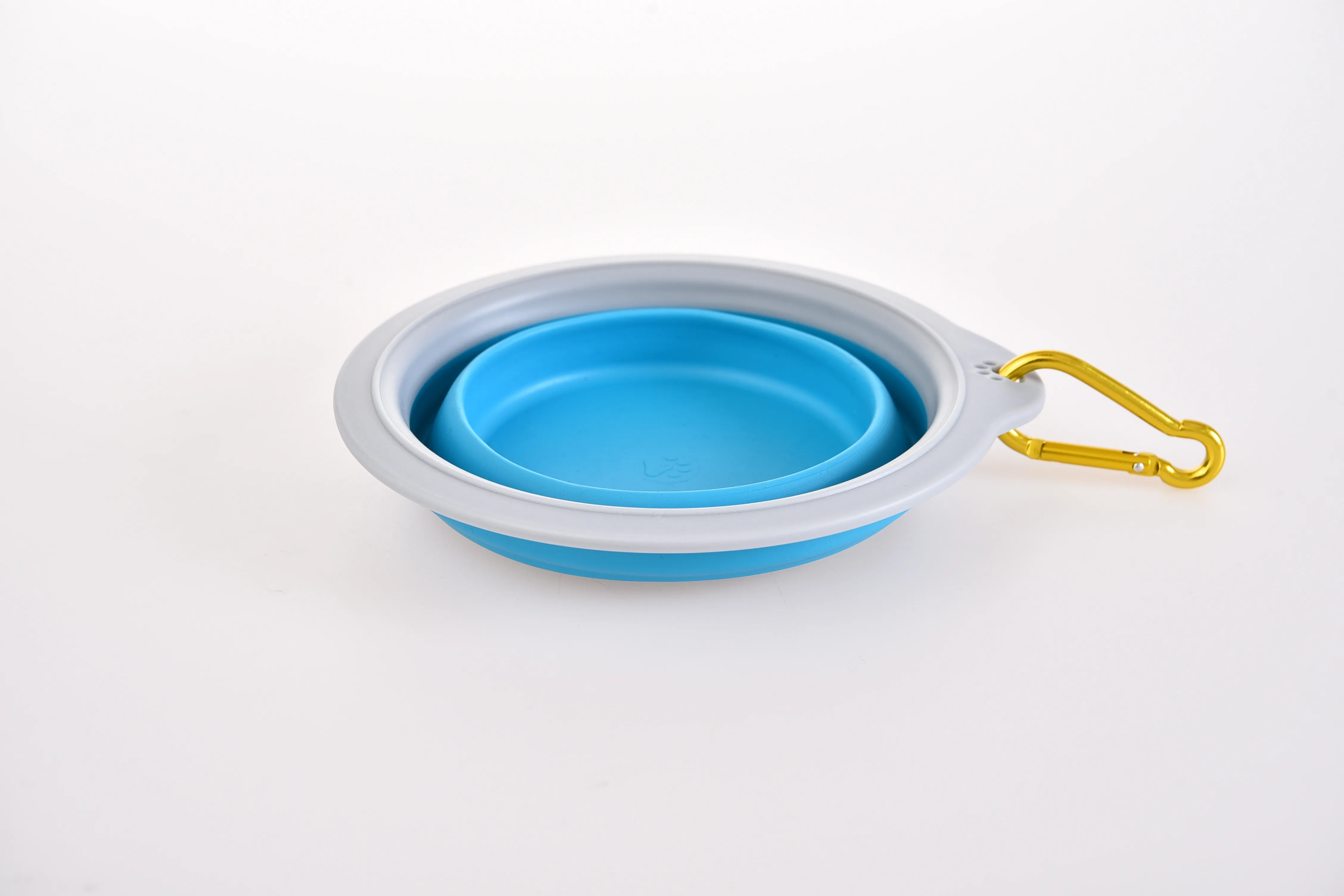 Multi-Colors Food Water Feeding Cup Dog Bowl, Portable Collapsible Silicone Foldable Pet Dog Bowl