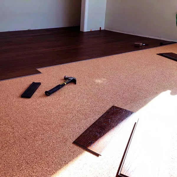 12 mm Waterproof Cork Underlayment Soundproof and Sustainable Silent Roofing Underlay for Laminate Wood Flooring