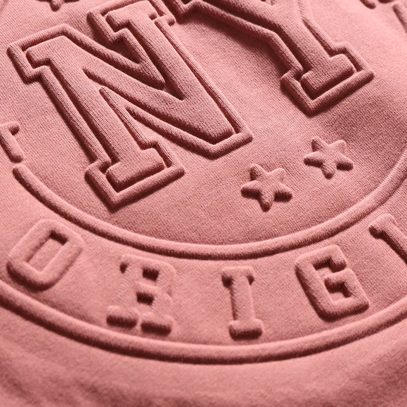 mens embossed 3d t-shirts customizable cotton crew neck custom tee shirt with tags and labels men streetwear t shirt oversized