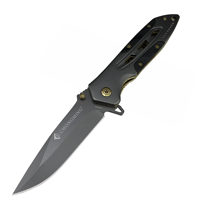 All steel Multifunctional Outdoor cold folding knife camping hunting pocket knife