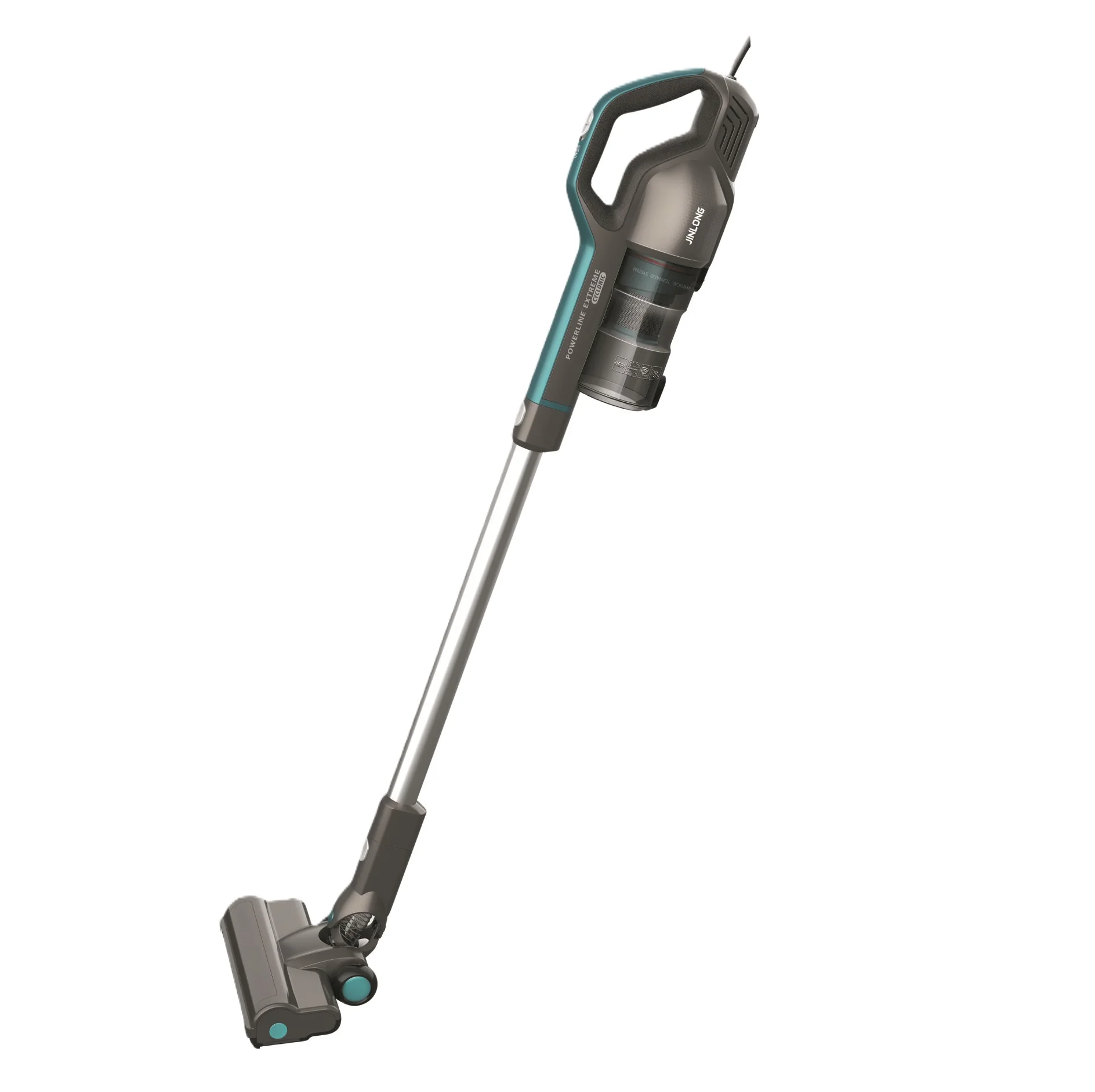 Lightweight Handheld Stick Vacuum Cleaner Electric Brushless Motor 600W Wet and Dry Vacuum Cleaner JINLONG Cyclone 5m Bagless