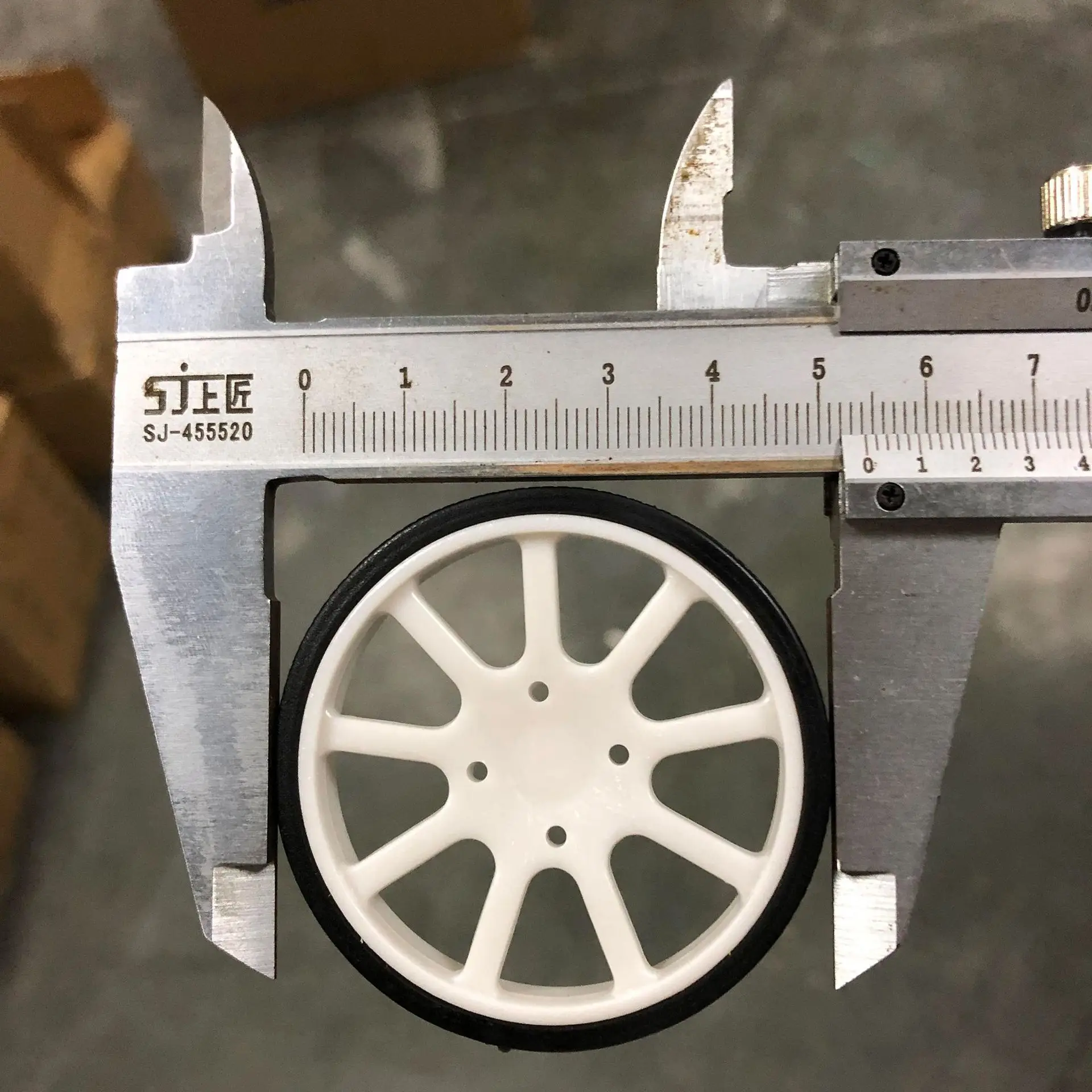 53 мм Пластиковые Колеса DIY модели автомобилей колеса оси оптовая продажа аксессуаров для транспортных средств