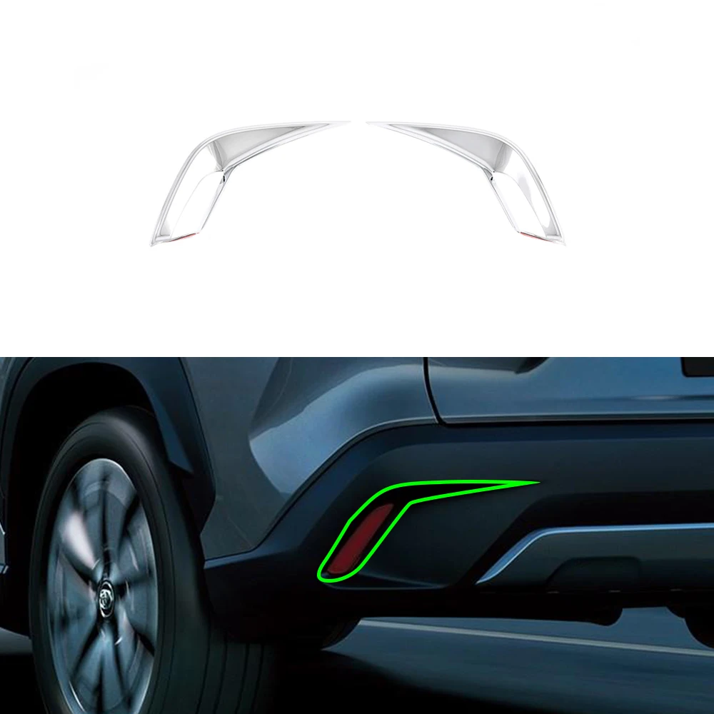 Автомобильные аксессуары из АБС-пластика противотуманная фара заднего хода Накладка для бровей декоративная защита Toyota Corolla Cross 2020