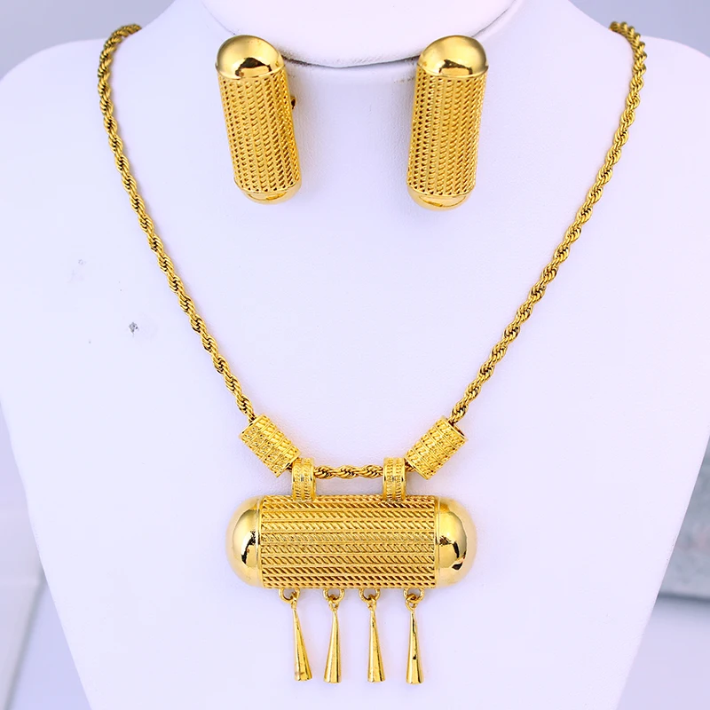 Wholesale African Big Size 18k Gold Plated Jewelry Sets
